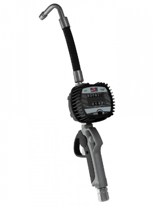 Easy K40 1/2" BSP - Пистолет с мех. счетчиком для масла, гибкий носик, 30 л/мин