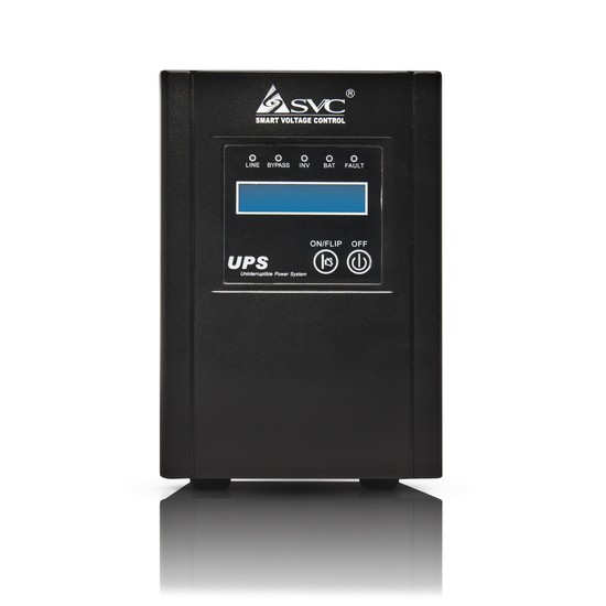 ИБП (UPS) SVC PT-1K, 1000ВА / 700Вт, 220В, 12В/7.5 Ач х 3 шт., 220*145*405 мм