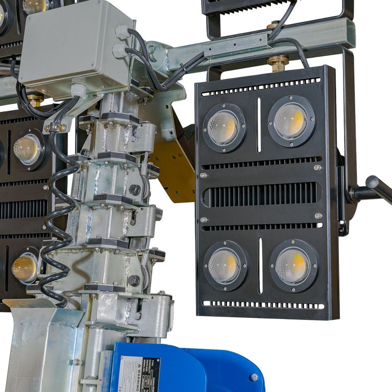 Мачта осветительная Light-Techno LT45 (LED 4х500 9 метров) с двигателем Yangdong (модификация 1)