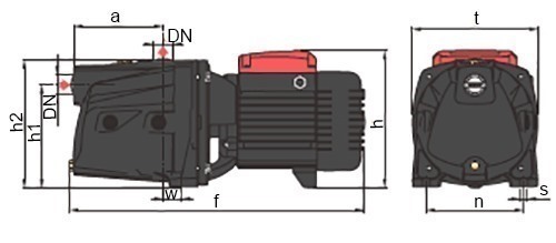 Насос самовсасывающий FANCY FJm60A Ду25x25 Ру10 центробежный струйный однофазный, мощность - 0.5 кВт, номинальный напор - 23 м, производительность - 1.2 м3/ч, мм, корпус - чугун Насос самовсасывающий FANCY FJm60A Ду25x25 Ру10 центробежный струйный однофазный, мощность - 0.5 кВт, номинальный напор - 23 м, производительность - 1.2 м3/ч, мм, корпус - чугун