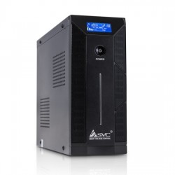 ИБП (UPS) SVC W-1000L, 1000ВА / 600Вт, 220В, 3 мс, 12В/12 Ач х 1 шт., 265*110*340 мм