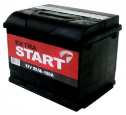 Аккумуляторная батарея Extra Start 55e 6СТ-55N R+ (L2)