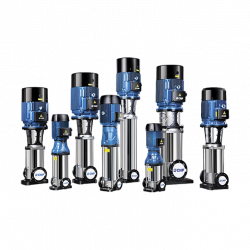Насос многоступенчатый вертикальный CNP CDM20-4, 5.5кВт, чугун, 70°С