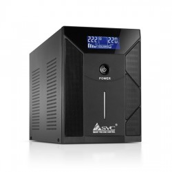ИБП (UPS) SVC V-3000-F-LCD, 3000ВА / 1800Вт, 220В, 3 мс, 12В/7,5 Ач x 4 шт.,