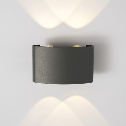 Настенный светильник Elektrostandard 1555 Techno LED Twinky Double серый